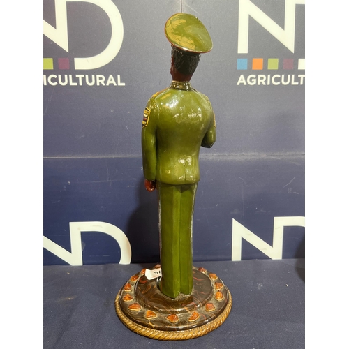 176 - LARGE WAX MILITARY FIGURE