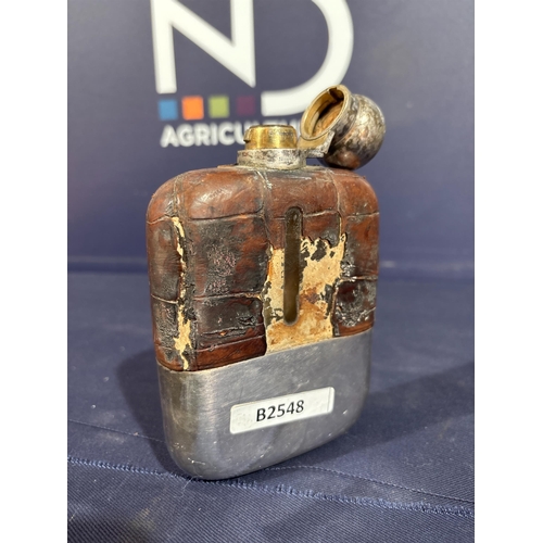 193 - LARGE HIP FLASK