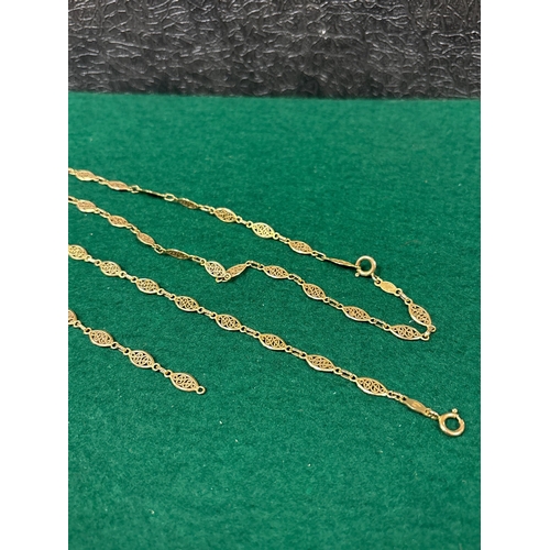 205 - APPROX 9G 9CT GOLD NECKLACE