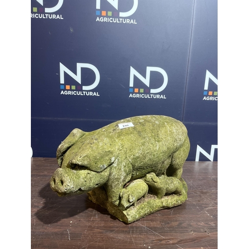 230 - COMPOSITE STONE PIG