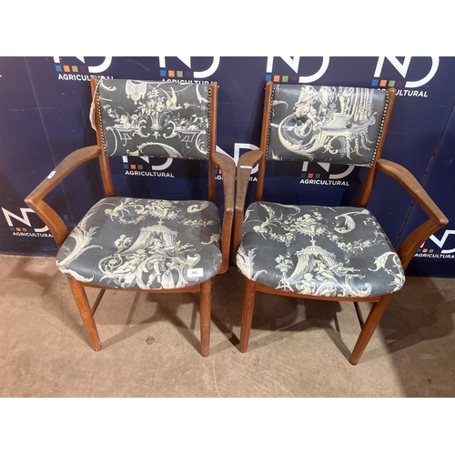 241 - PAIR OF MID CENTURY TEAK CHAIRS