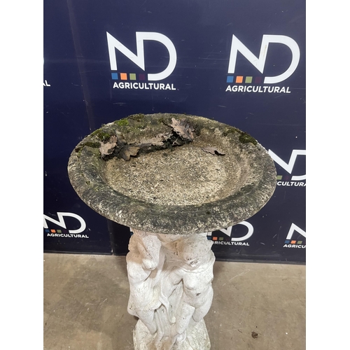 25 - COMPOSITE STONE BIRD BATH