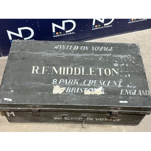 259 - MILITARY TIN  CHEST