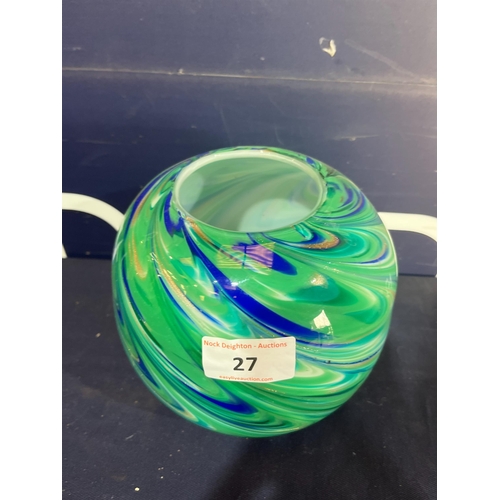 27 - STUDIO ART GLASS VASE