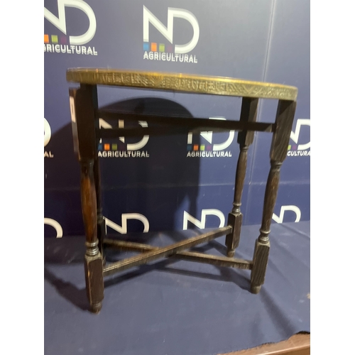 298 - CONTINENTAL BRASS TABLE