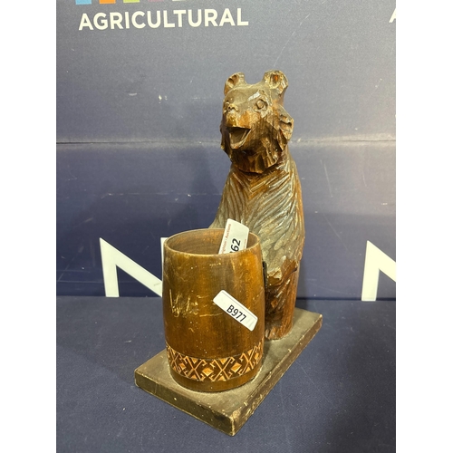 362 - CARVED WOOD BLACK FOREST BEAR