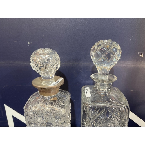 379 - CRYSTAL GLASS CUT DECANTERS