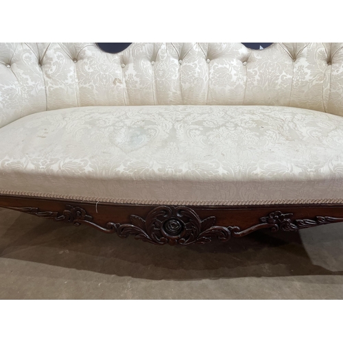 422 - HEAVILY CARVED SOFA