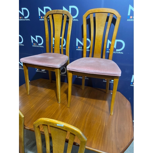 610 - MID CENTURY TABLE & CHAIRS