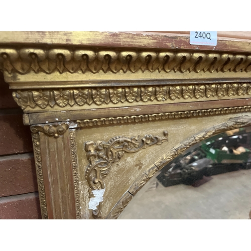 240Q - LARGE GILT FRAMED MIRROR