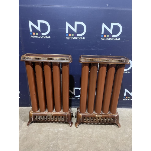 35 - TWO GLAZED RADIATORS