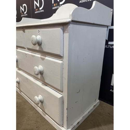 61 - VICTORIAN PAINTED CHEST OF DRAWERS