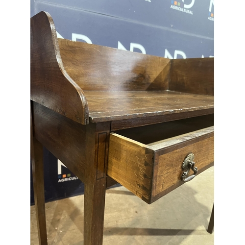 16 - VICTORIAN OAK HALLWAY TABLE