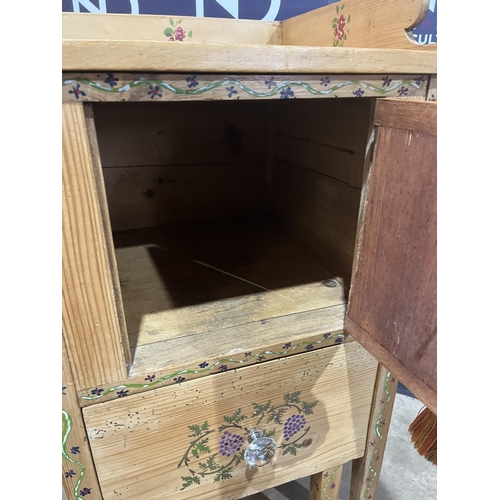 35 - VICTORIAN PAINTED PINE CUPBOARD