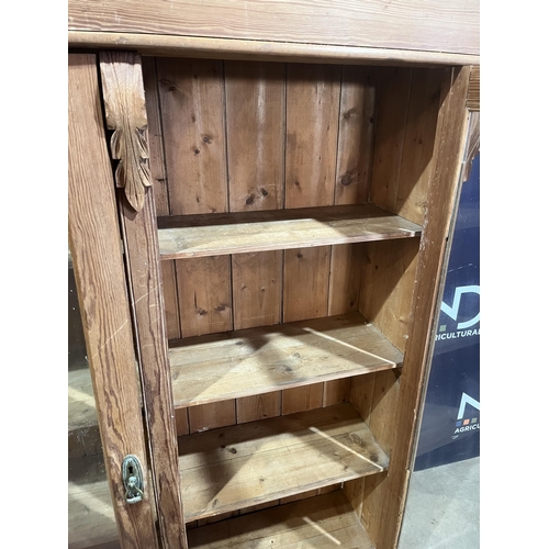 4 - VICTORIAN PINE WALL CABINET