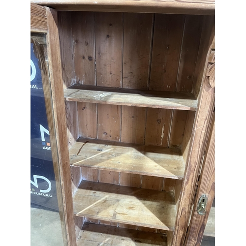 4 - VICTORIAN PINE WALL CABINET