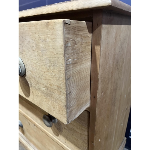 9 - PAIR OF VICTORIAN PINE CHEST OF DRAWERS