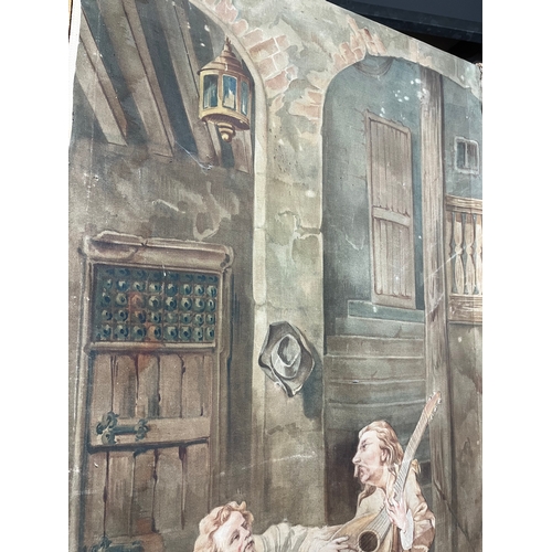 56 - LARGE PAINTING ON CANVAS