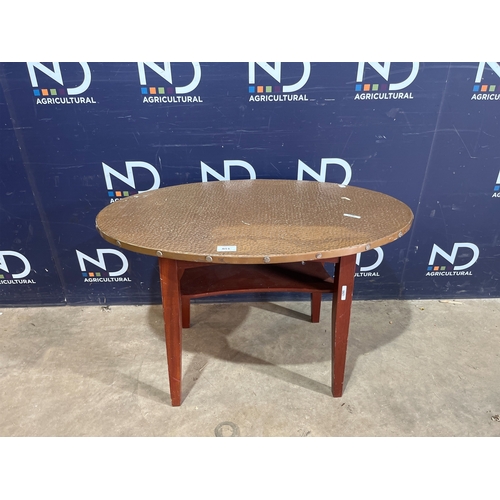 COPPER TOPPED TABLE