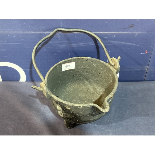 SMALL CAST IRON CAULDRON
