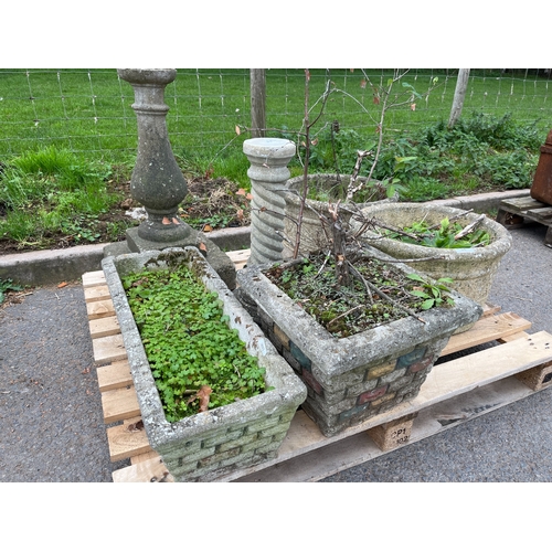 14 - QTY OF STONE TROUGHS ETC