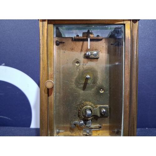 173 - FRENCH CARRIAGE CLOCK WITH ORIGINAL CASE