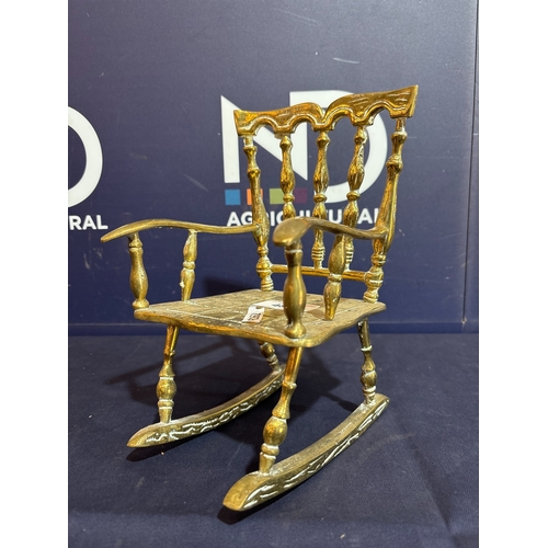 BRASS ROCKING CHAIR