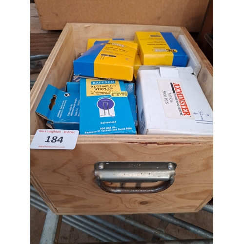 184 - BOXES OF STAPLES