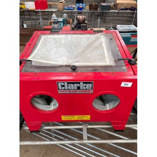 201 - CLARKE SHOT BLAST CABINET