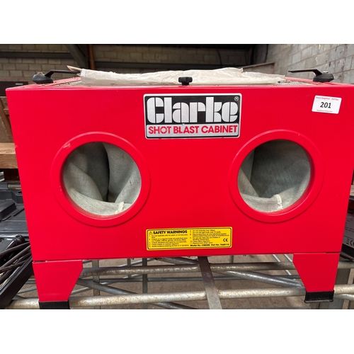 201 - CLARKE SHOT BLAST CABINET
