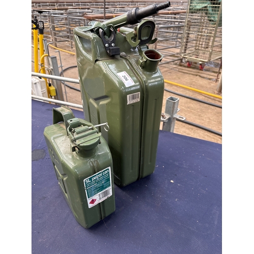 206 - METAL JERRY CANS