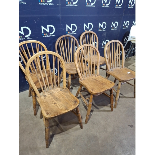 275F - PINE FARMHOUSE STICKBACK CHAIRS