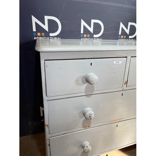 287 - VICTORIAN PINE CHEST OF DRAWERS