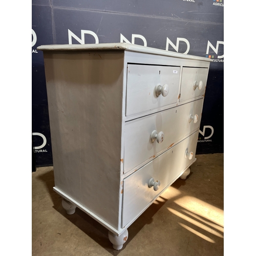 287 - VICTORIAN PINE CHEST OF DRAWERS