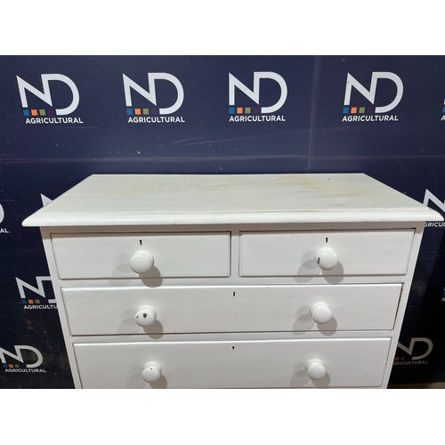 291 - VICTORIAN PINE CHEST OF DRAWERS