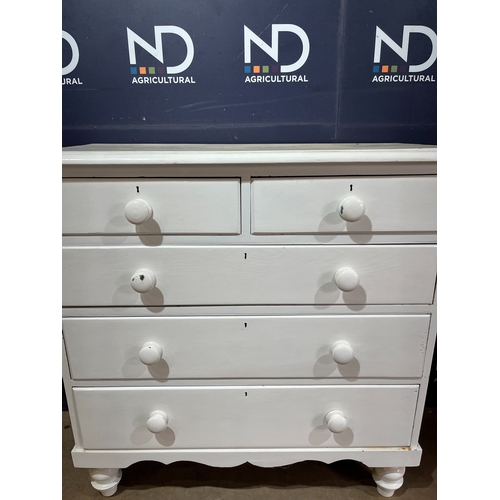 291 - VICTORIAN PINE CHEST OF DRAWERS