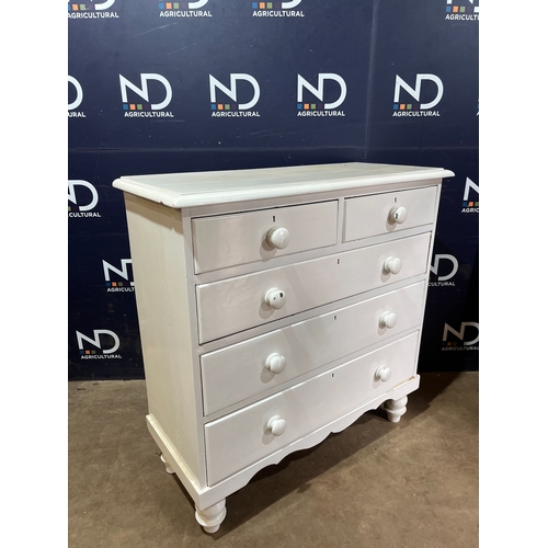 291 - VICTORIAN PINE CHEST OF DRAWERS