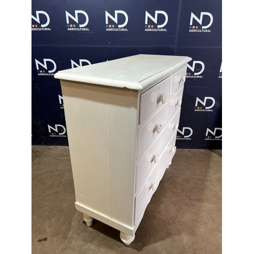 291 - VICTORIAN PINE CHEST OF DRAWERS