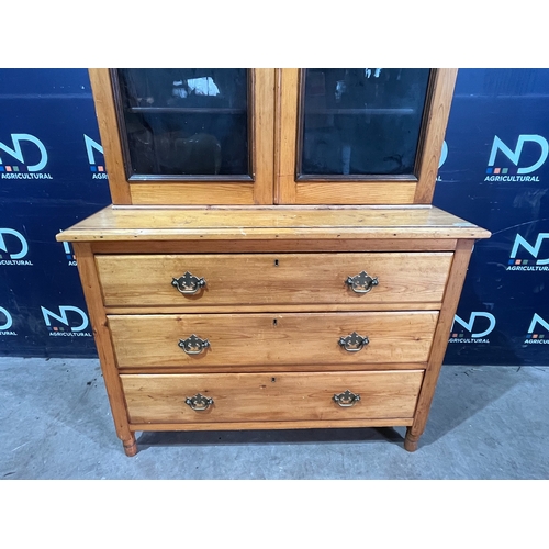 294 - VICTORIAN PINE DRESSER