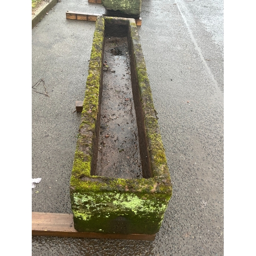 22 - LARGE EARLY SANDSTONE RECTANGLE  FEED TROUGH