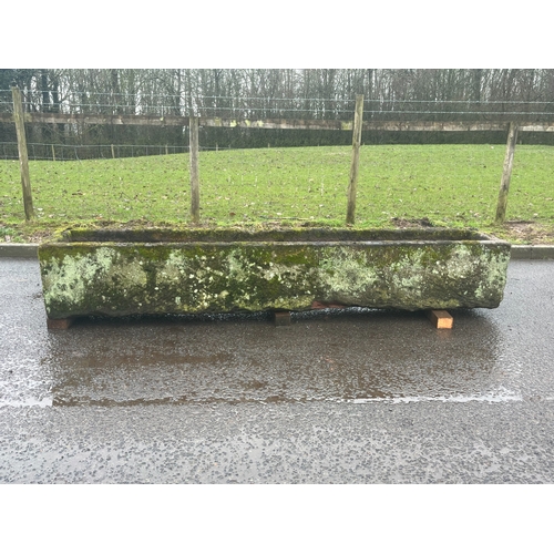 22 - LARGE EARLY SANDSTONE RECTANGLE  FEED TROUGH