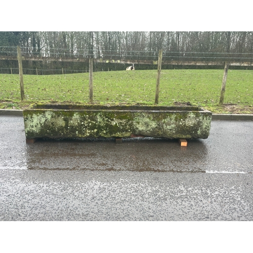 22 - LARGE EARLY SANDSTONE RECTANGLE  FEED TROUGH