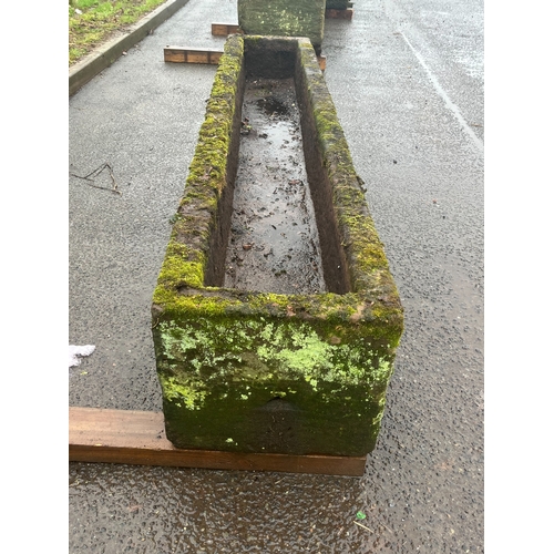 22 - LARGE EARLY SANDSTONE RECTANGLE  FEED TROUGH