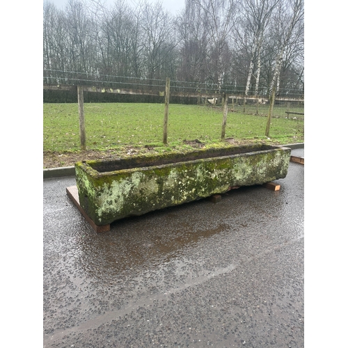 22 - LARGE EARLY SANDSTONE RECTANGLE  FEED TROUGH