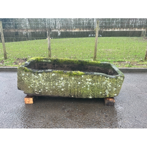 LARGE EARLY SANDSTONE RECTANGLE TROUGH
