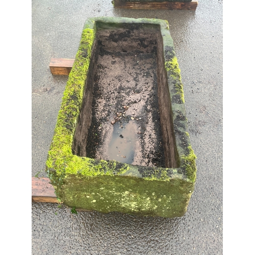 LARGE EARLY SANDSTONE RECTANGLE TROUGH