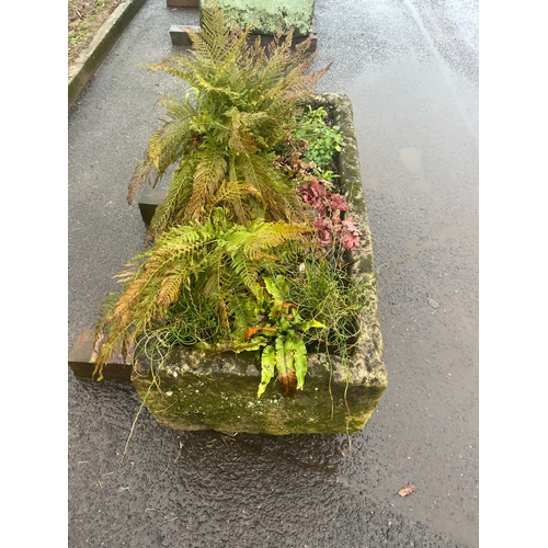 25 - LARGE EARLY SANDSTONE RECTANGLE TROUGH