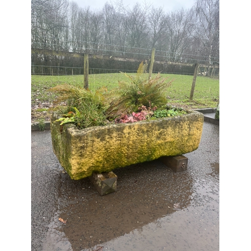25 - LARGE EARLY SANDSTONE RECTANGLE TROUGH