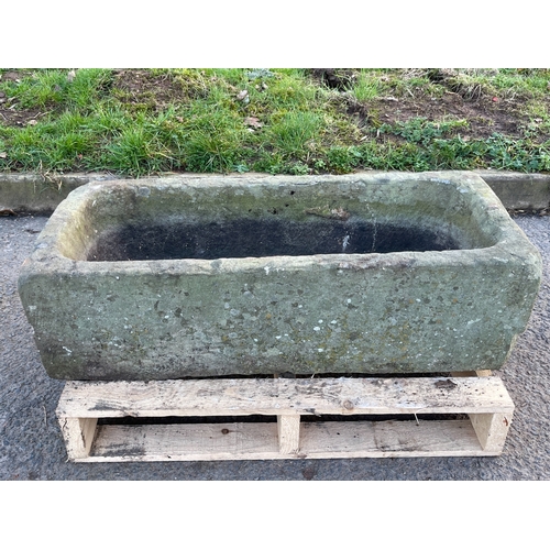 4 - CARVED SANDSTONE TROUGH