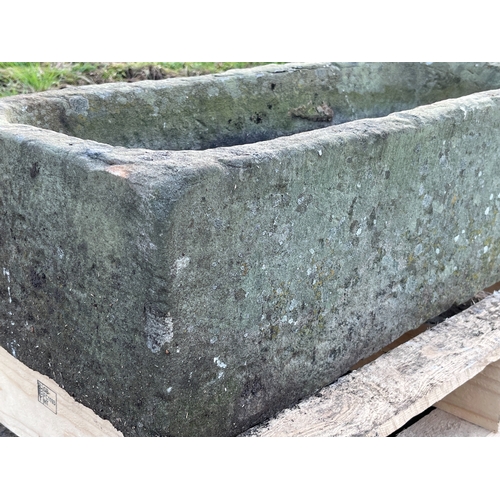 4 - CARVED SANDSTONE TROUGH